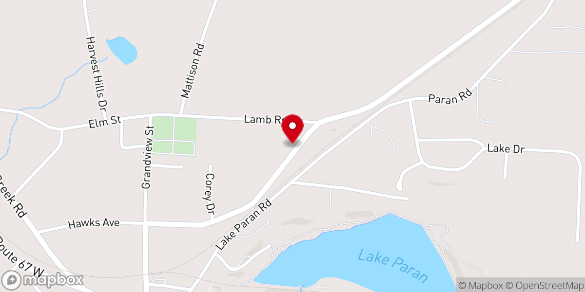 Map showing location of Redeemer Lutheran Church