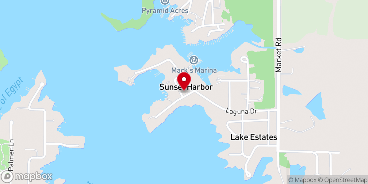 Map showing location of Lake Egypt Christian Church