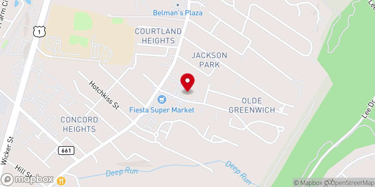 Map showing location of Victory Church Of God