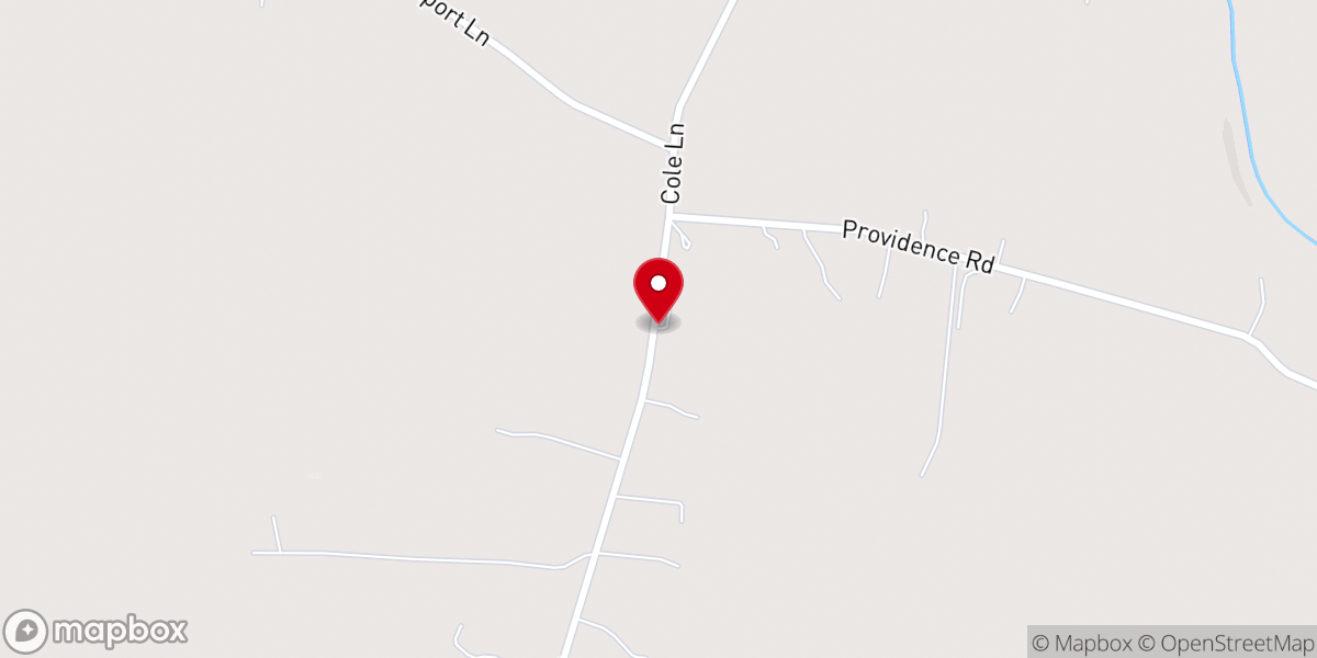 Map showing location of Mercer Bible Fellowship
