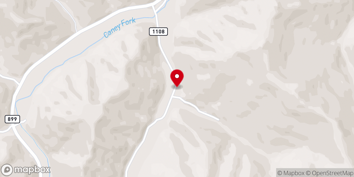 Map showing location of Holly Bush Old Regular Baptist Church