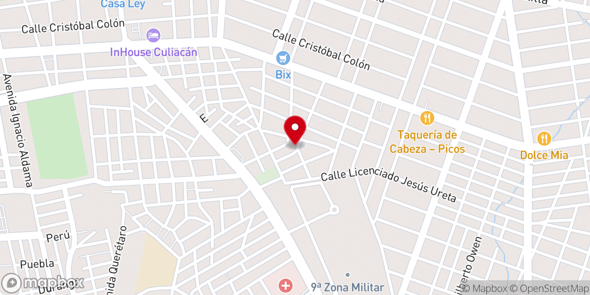 Map showing location of Templo El Discípulo Evangelio Completo