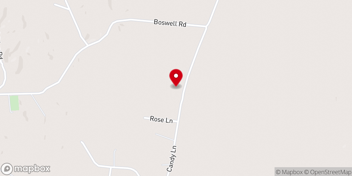 Map showing location of Rose of Sharon Church Assemblies of God