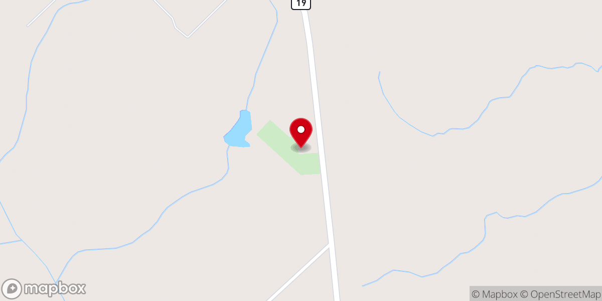 Map showing location of Starlight Baptist Church