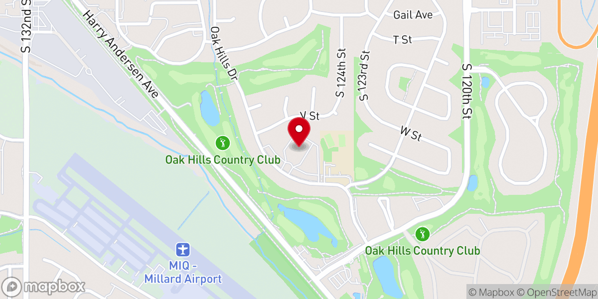 Map showing location of Saint John Vianne Catholic Church of Millard