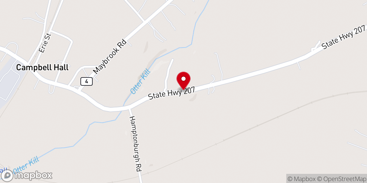 Map showing location of Hamptonburgh Presbyterian Mans