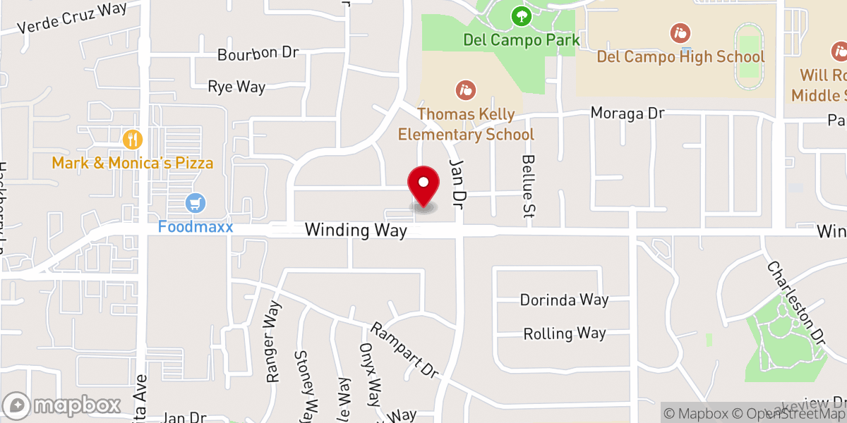 Map showing location of The Sac Metro Church