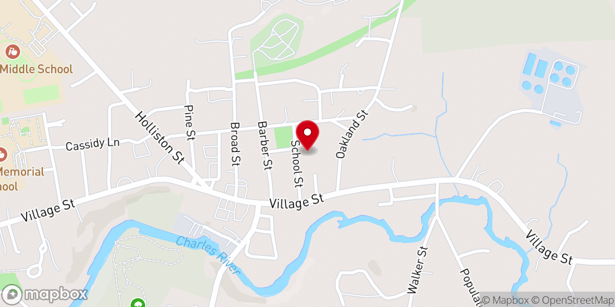 Map showing location of Christ Episcopal Church