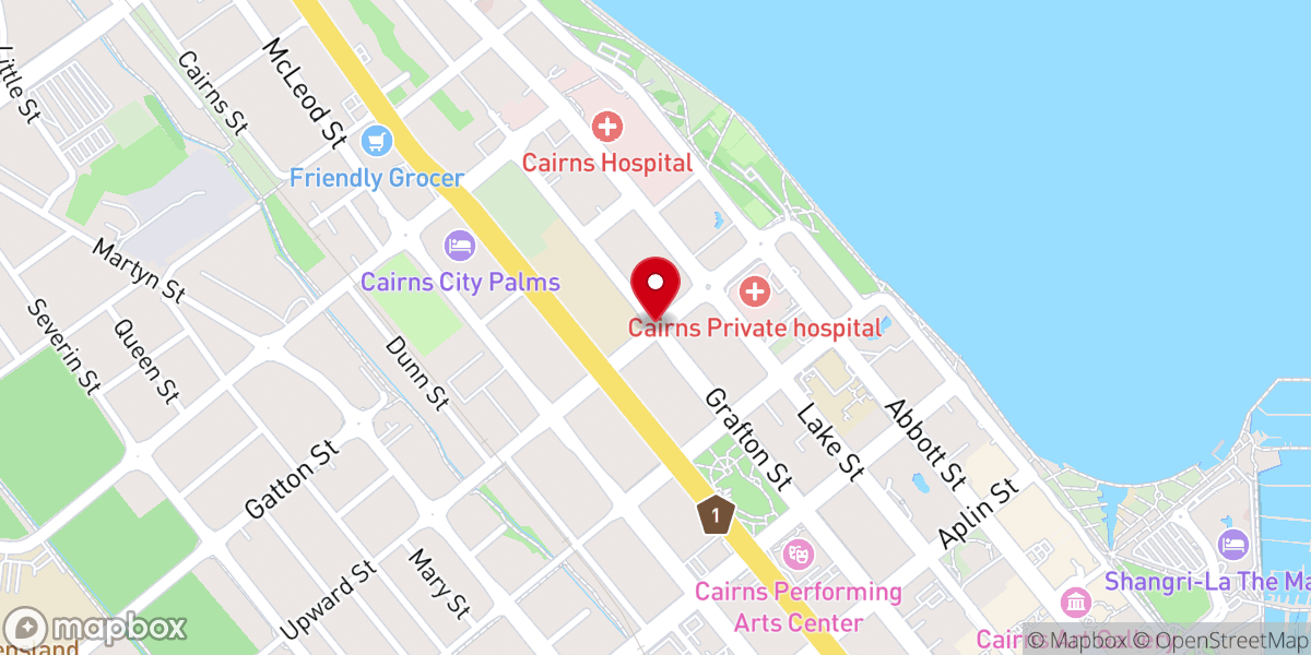 Map showing location of Cairns Korean Disciples Church 케언즈 한인 제자들교회