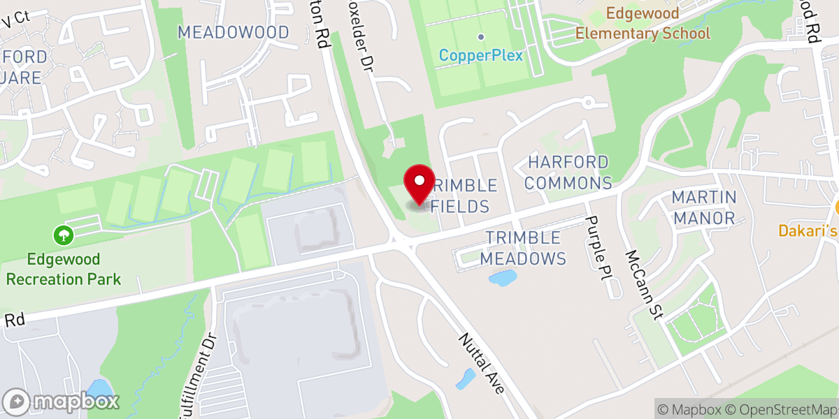 Map showing location of Crosspoint Community Church