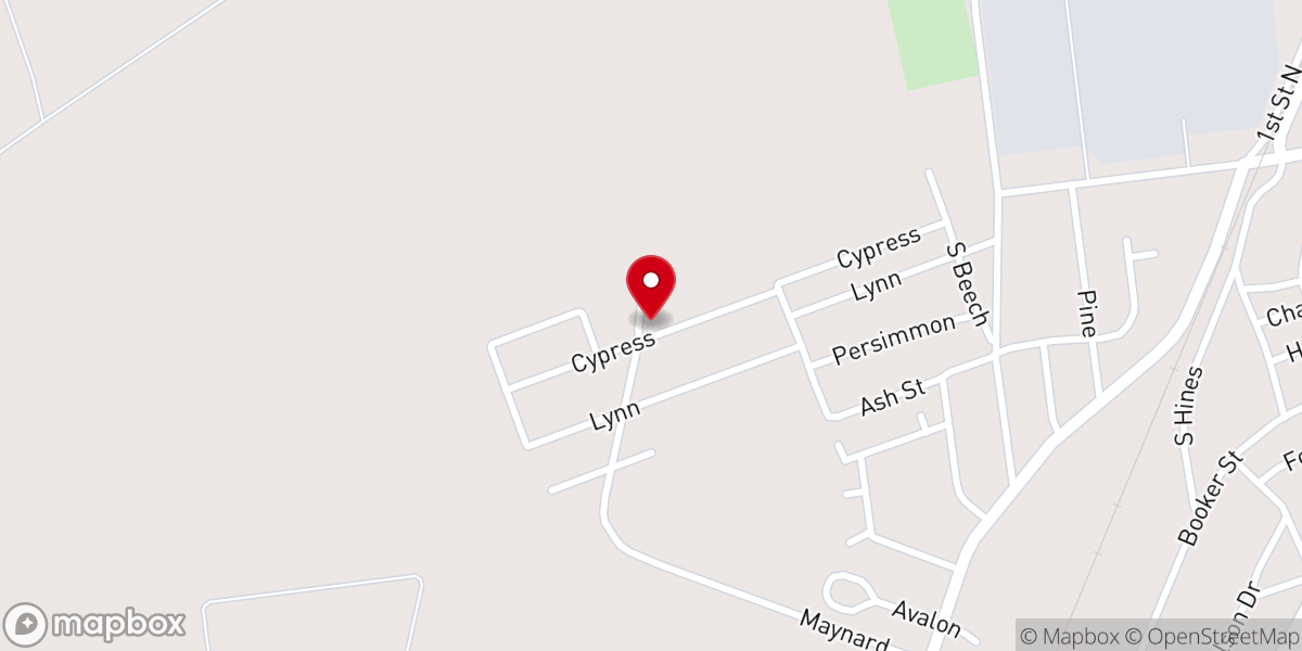 Map showing location of Perry Chapel CME Church