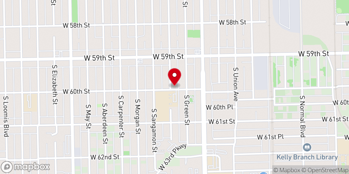Map showing location of Canaan Primitive Baptist Church