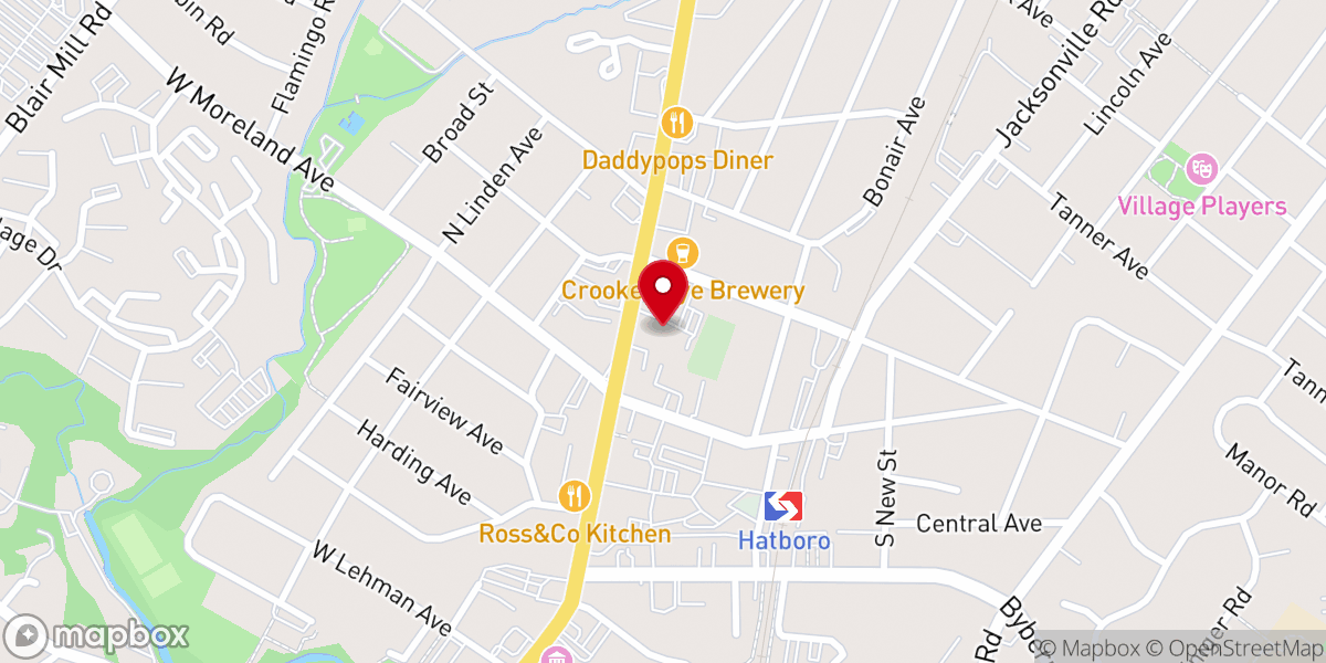 Map showing location of Philadelphia Tabernacle Bible Church