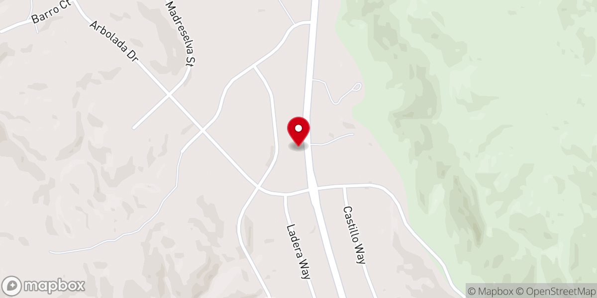 Map showing location of Lake Don Pedro Baptist Church
