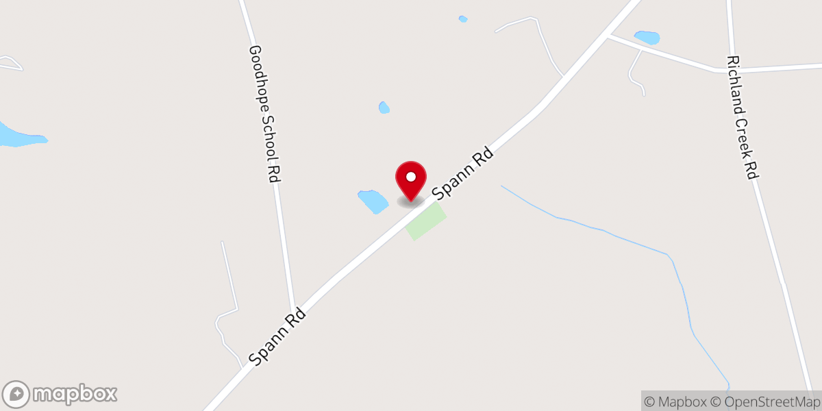 Map showing location of Good Hope Lutheran Church