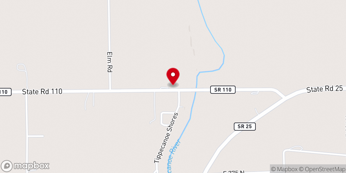 Map showing location of Riverview Community Church