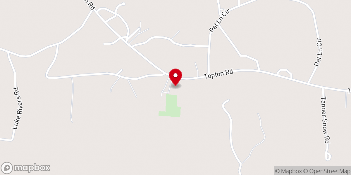 Map showing location of Reeds Chapel Methodist Church