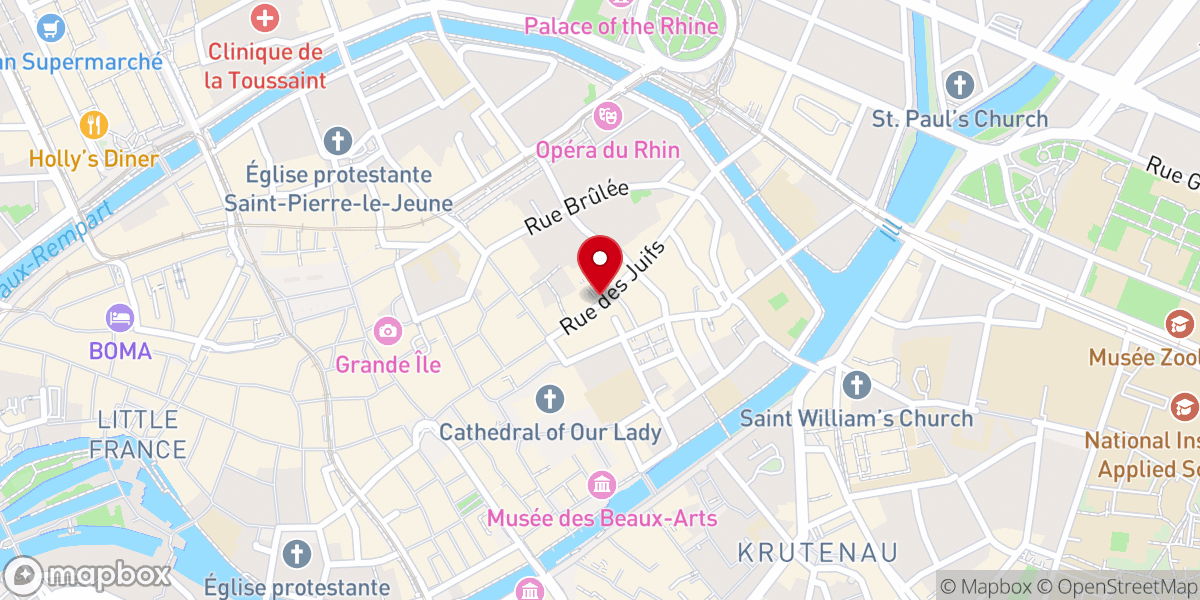 Map showing location of HOREA Ateliers Galeries