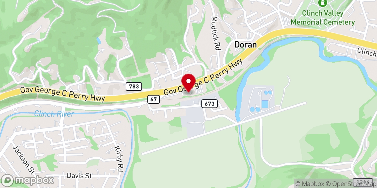 Map showing location of Greater Vision Holiness Church