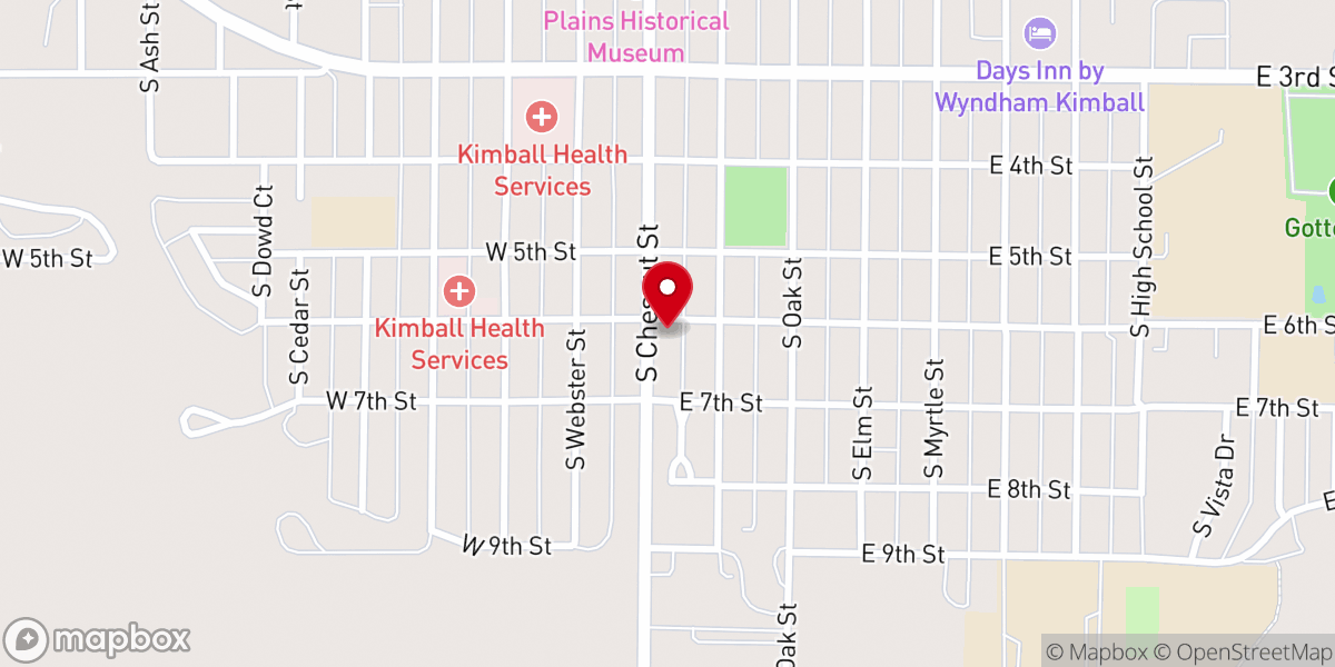 Map showing location of Saint Hildas Episcopal Church