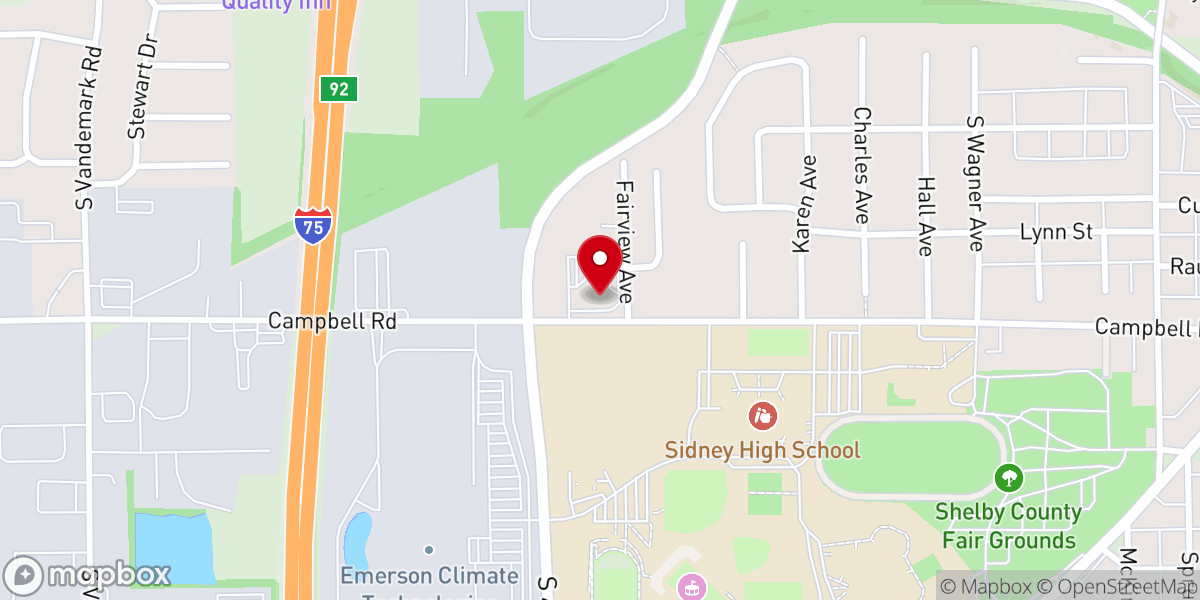Map showing location of Orange Chapel