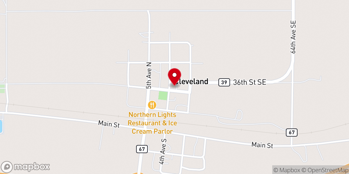 Map showing location of Cleveland Seventh Day Adventist Church