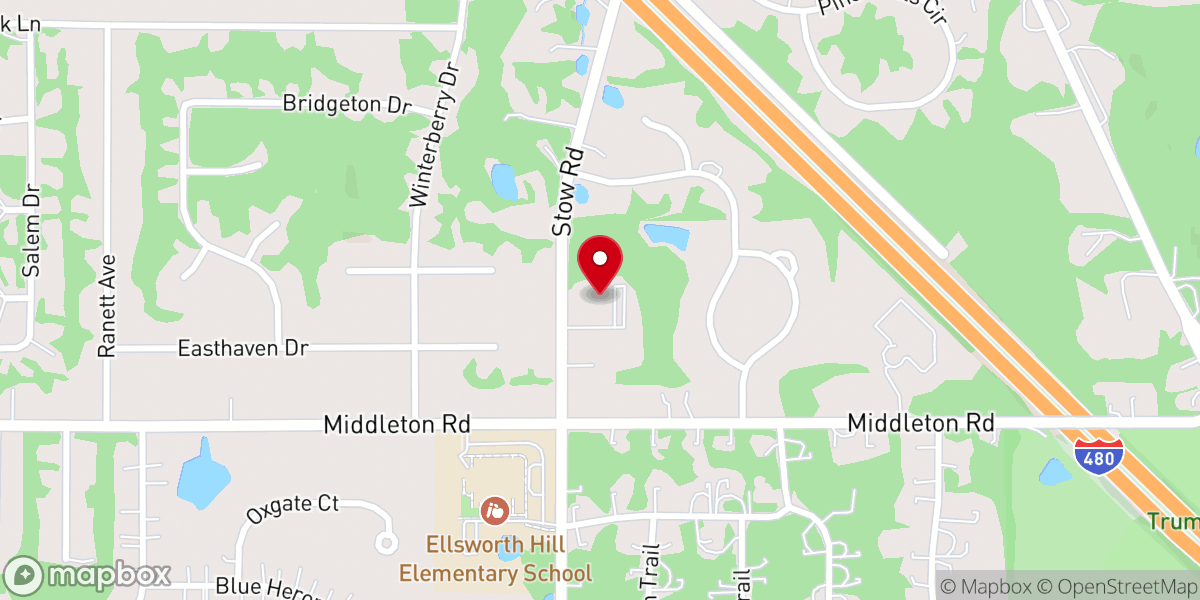 Map showing location of Rejoice Lutheran Church