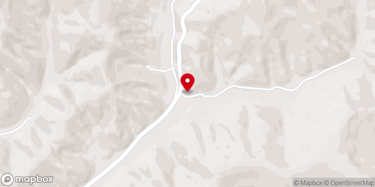 Map showing location of Happy Hill Church