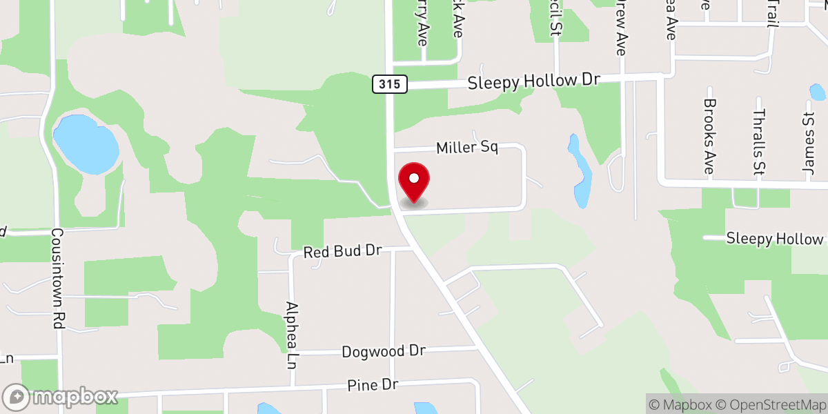 Map showing location of Interlachen Church of the Nazarene