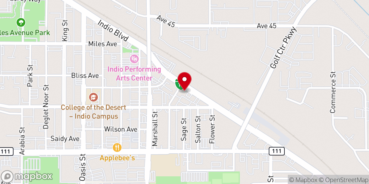 Map showing location of Iglesia Apostolica de Indio