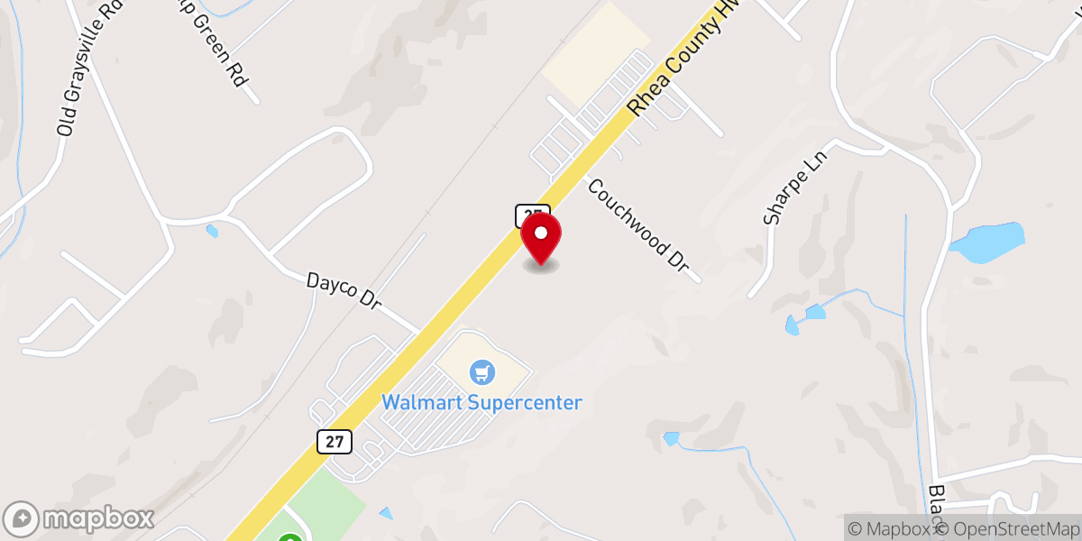 Map showing location of Dayton Church Of God - Food Distribution Center