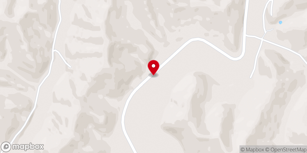Map showing location of Old Little Paint Church