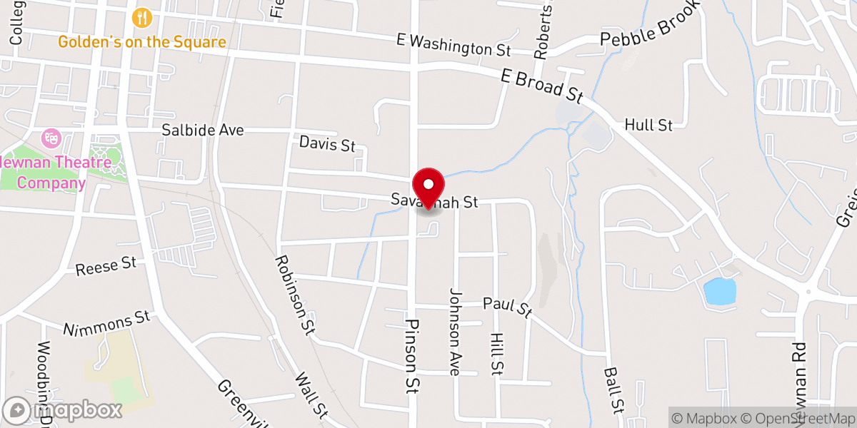 Map showing location of Mt Vernon First Baptist Church