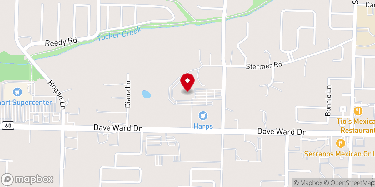 Map showing location of Church in Conway