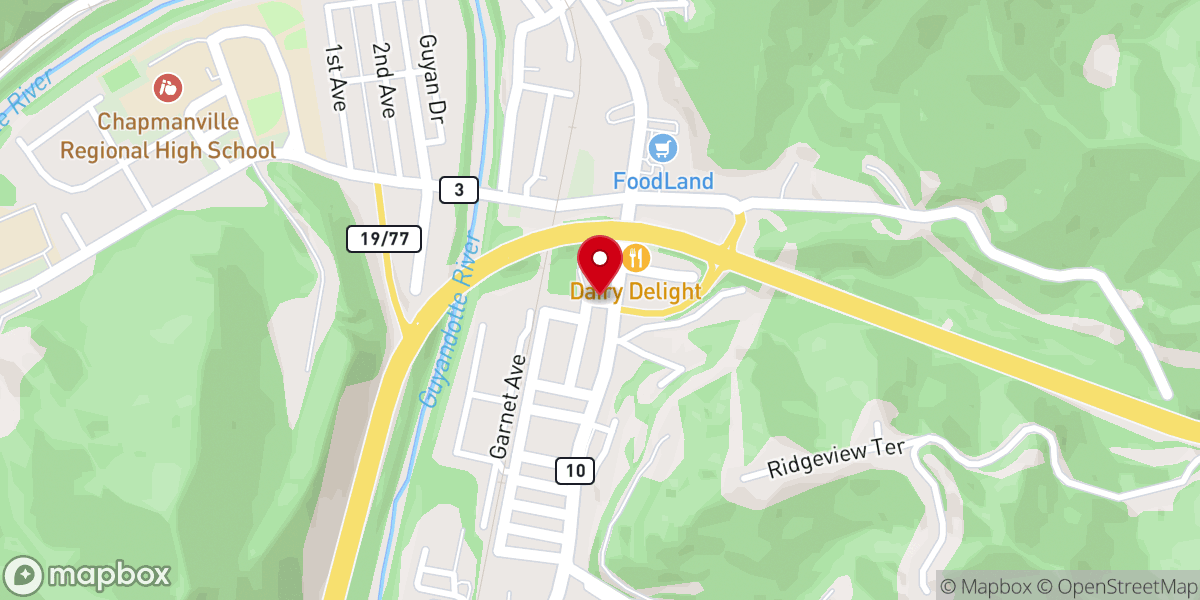 Map showing location of Dingess Harry J