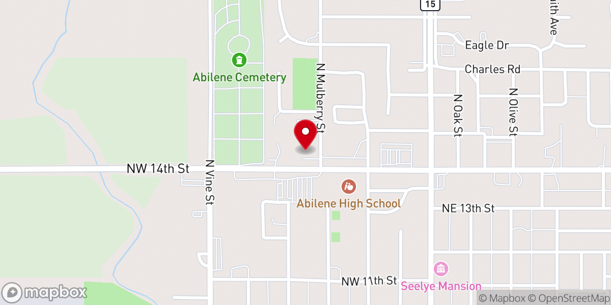 Map showing location of First Southern Baptist Church