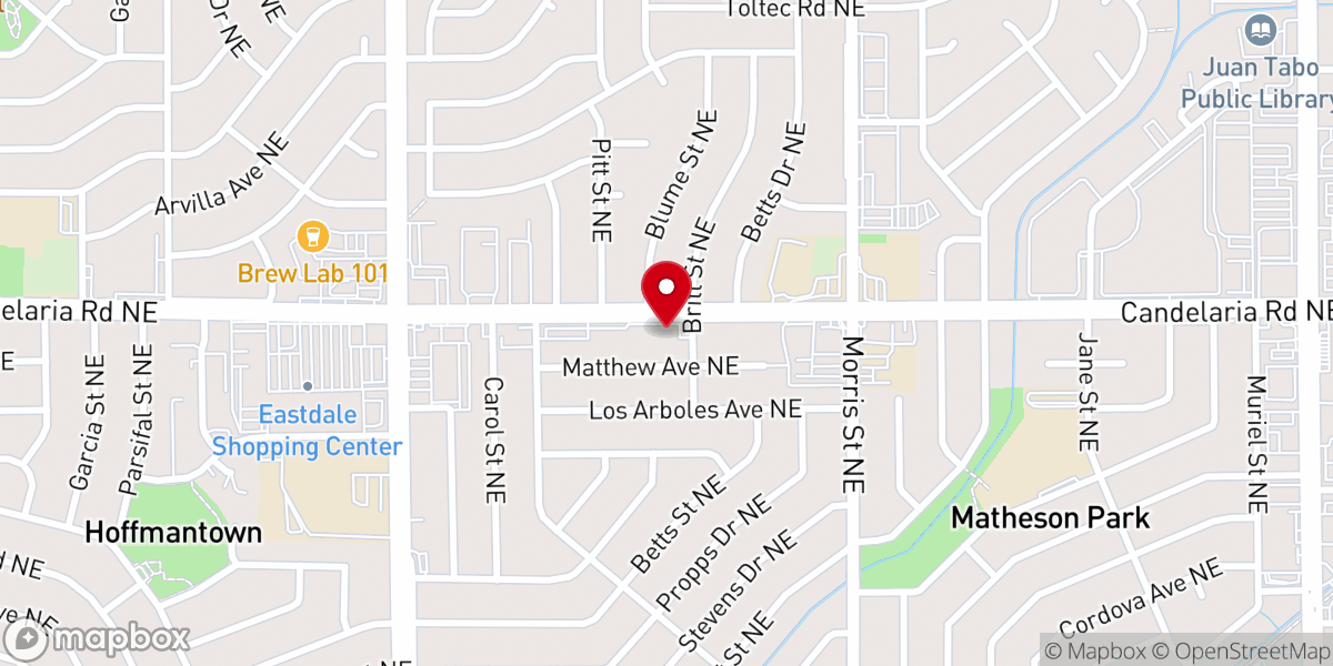 Map showing location of Asbury Church