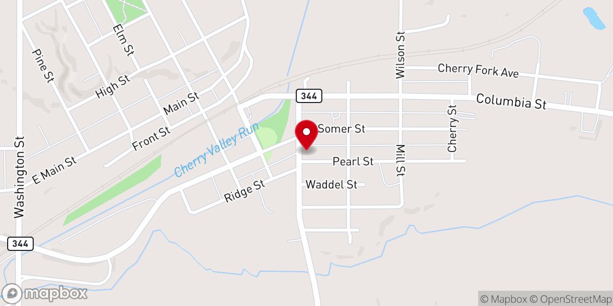 Map showing location of Berea Kids Ministry