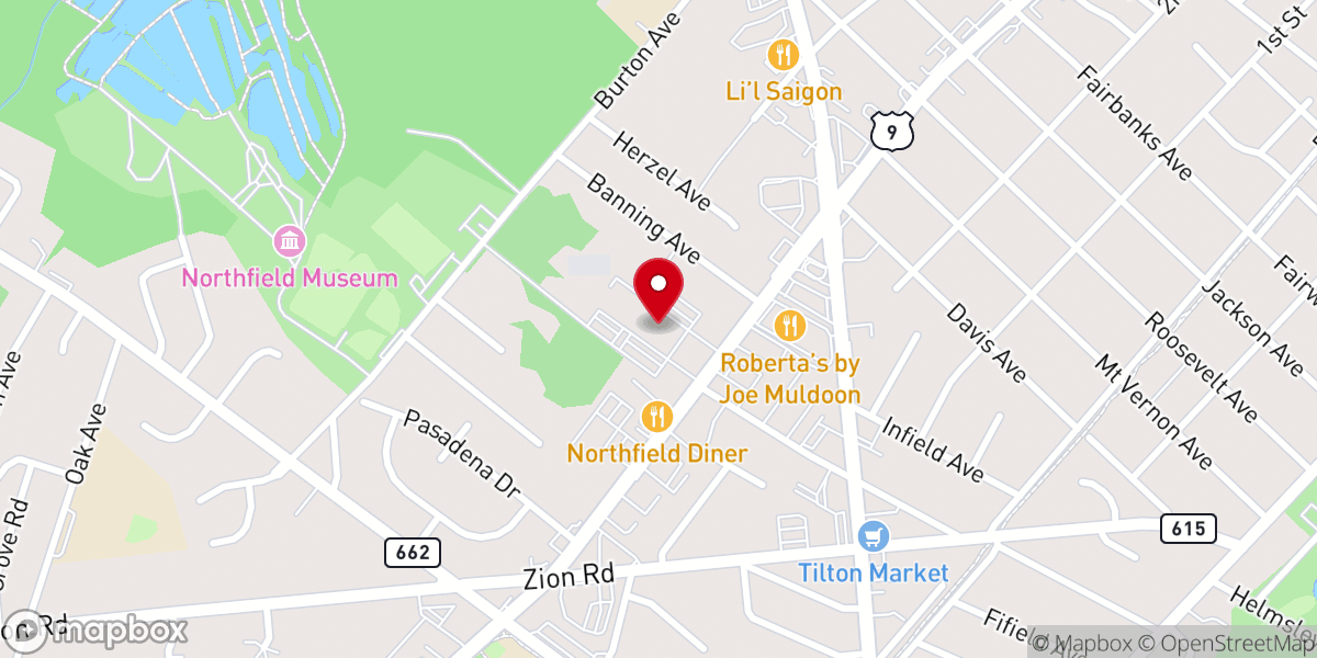 Map showing location of St Bernadette's Church