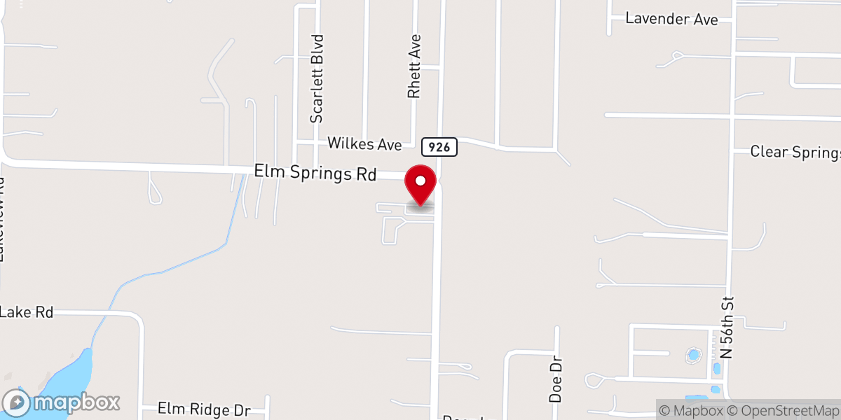 Map showing location of Faith Regular Baptist Church