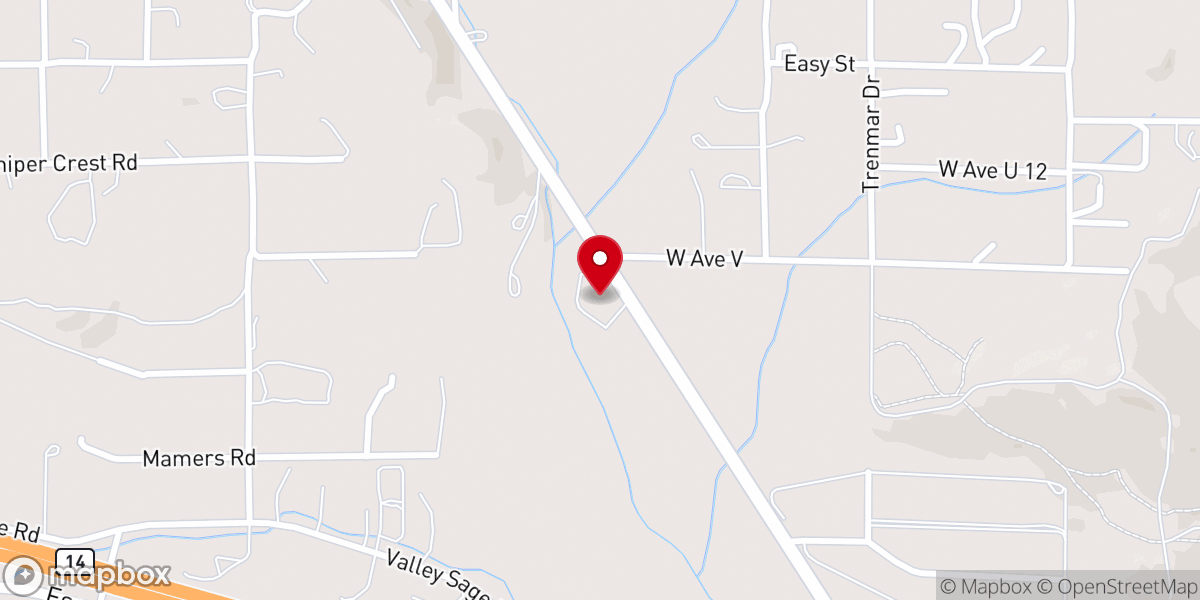 Map showing location of Crown Valley Community Church