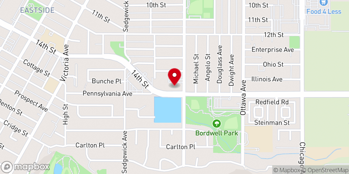 Map showing location of Riverside Kansas Avenue Seventh-day Adventist Church