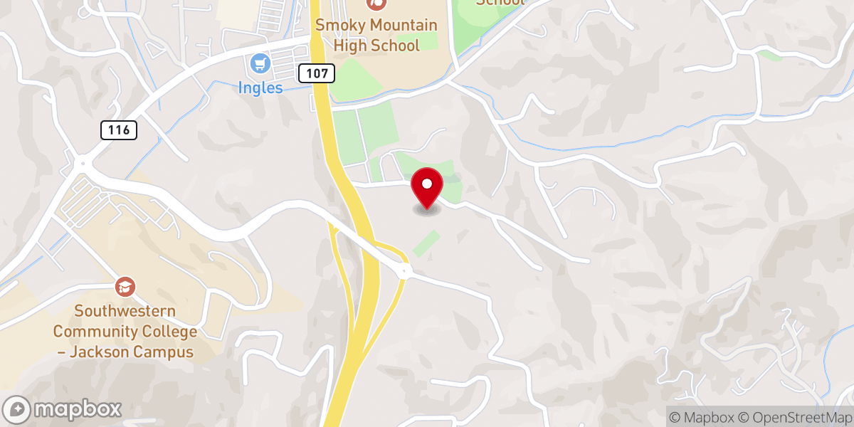 Map showing location of Lovedale Baptist Church
