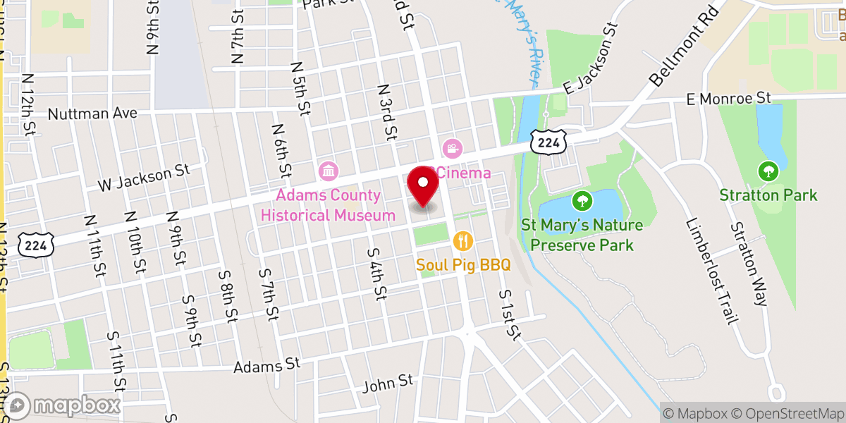 Map showing location of Living Word Temple
