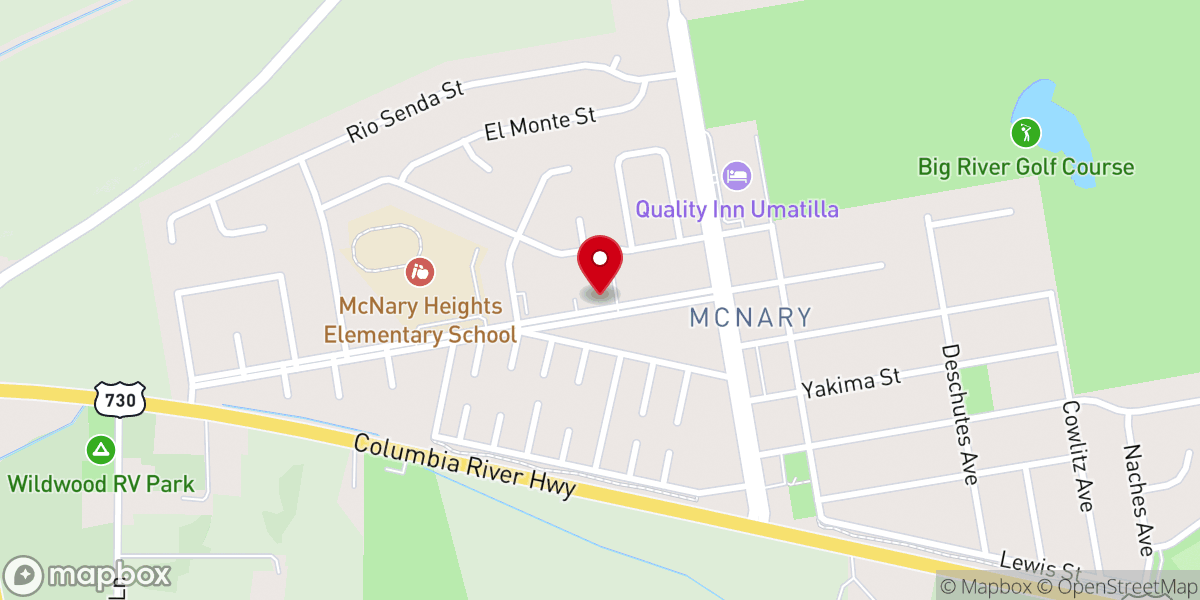 Map showing location of Ministerios CLUE