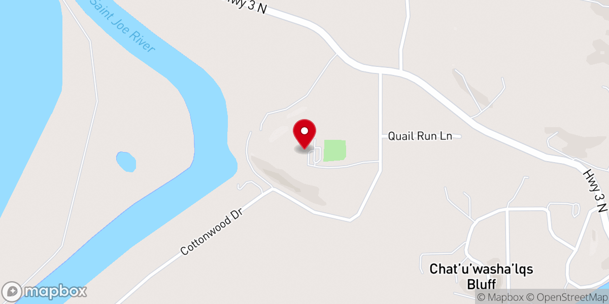 Map showing location of Church of the Nazarene