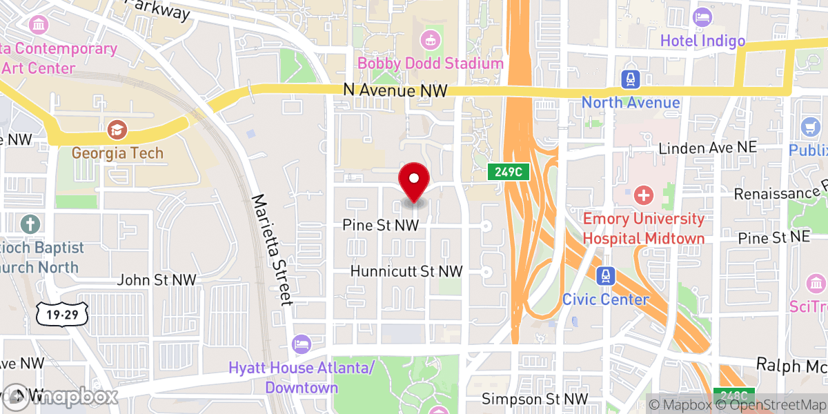 Map showing location of Westminster Christian Fellowship Inc