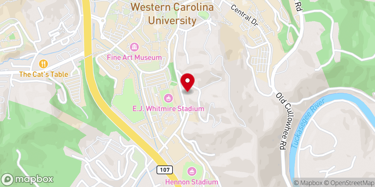 Map showing location of St. David's Episcopal Chuch