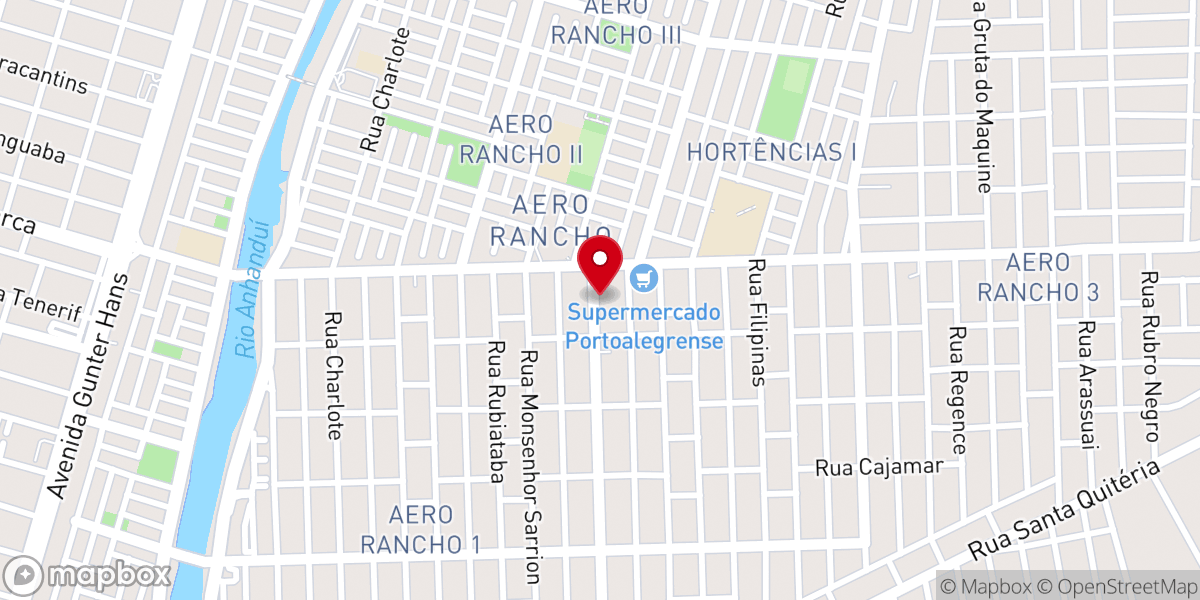 Map showing location of IBAER - Igreja Batista Aero Rancho