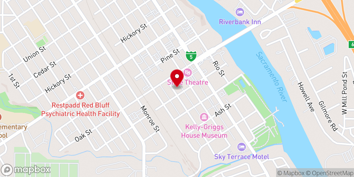Map showing location of St Peter's Episcopal Church